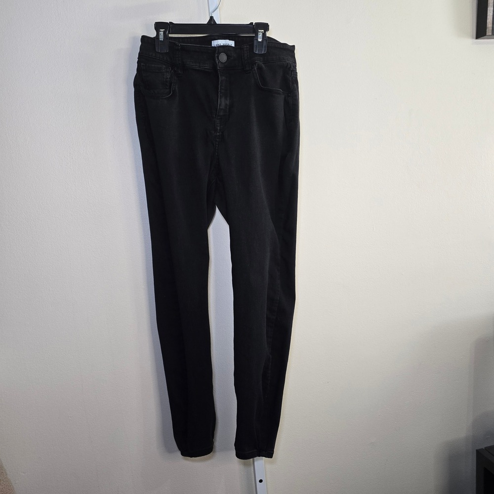 Lane Bryant Womens Black Skinny Jeans High Rise Denim Pants Size 14